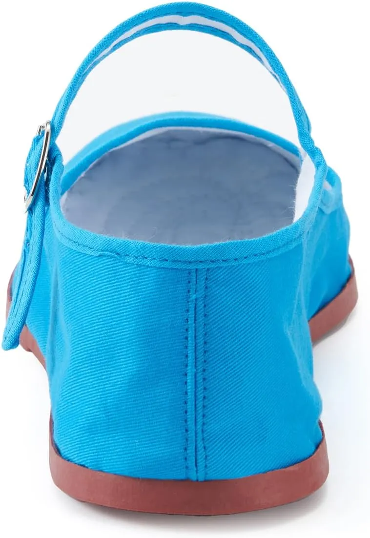 Womens Cotton Mary Janes, Classic China Flats, Chinese Slippers, Kung Fu China Baby Doll Tai Chi Shoes