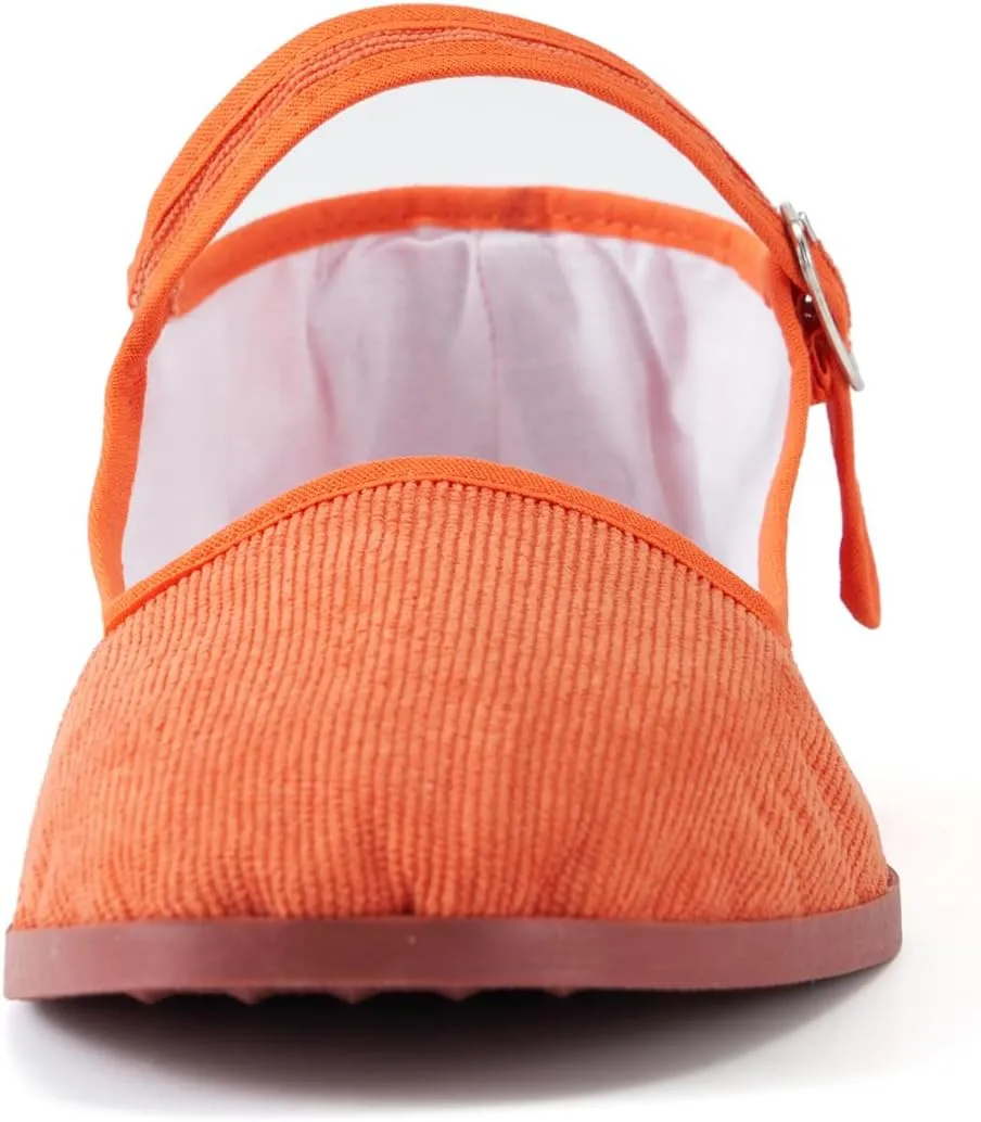 Womens Cotton Mary Janes, Classic China Flats, Chinese Slippers, Kung Fu China Baby Doll Tai Chi Shoes