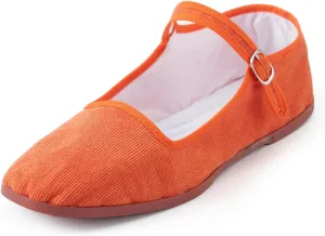 Womens Cotton Mary Janes, Classic China Flats, Chinese Slippers, Kung Fu China Baby Doll Tai Chi Shoes