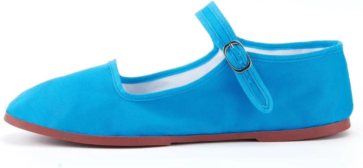 Womens Cotton Mary Janes, Classic China Flats, Chinese Slippers, Kung Fu China Baby Doll Tai Chi Shoes