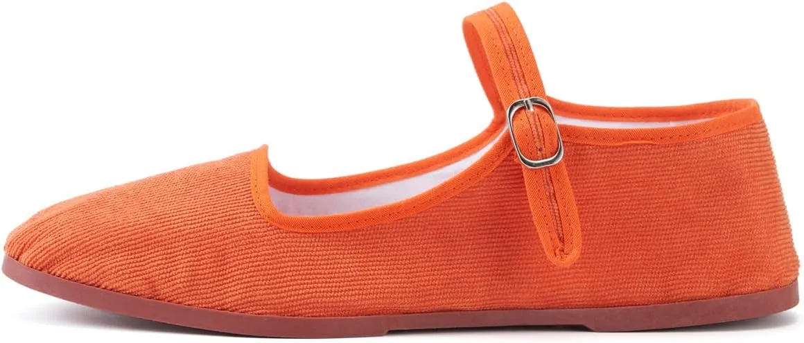 Womens Cotton Mary Janes, Classic China Flats, Chinese Slippers, Kung Fu China Baby Doll Tai Chi Shoes